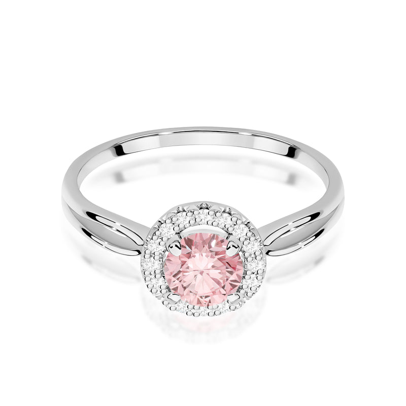 Inel Aur 14K cu Diamante Roz de Laborator 0.58 ct, imaginea 10 din 12