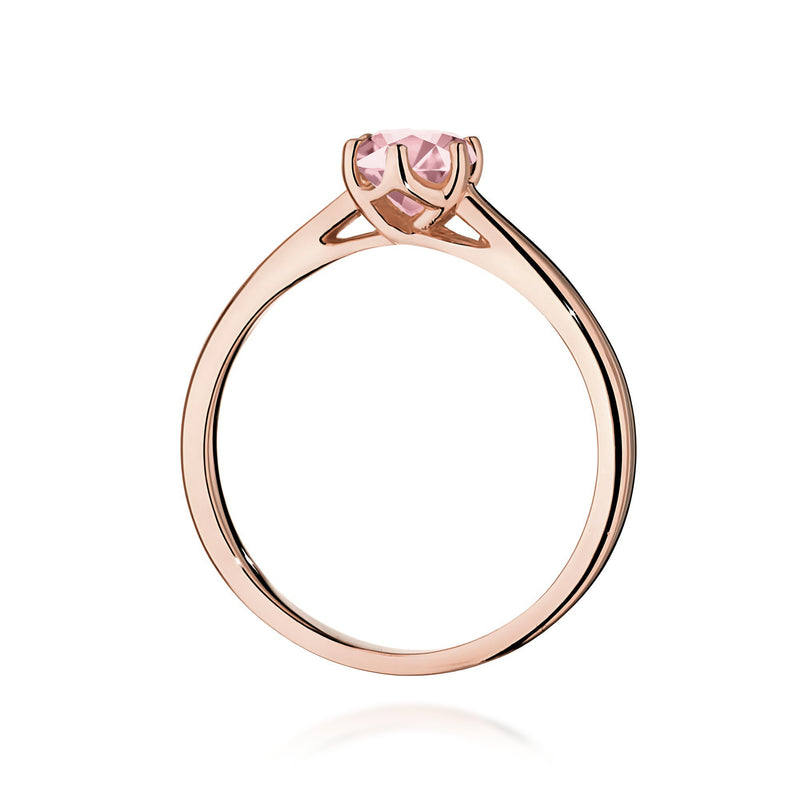 Inel Aur 14K cu Diamant Roz de Laborator 0.50 ct, imaginea 7 din 12