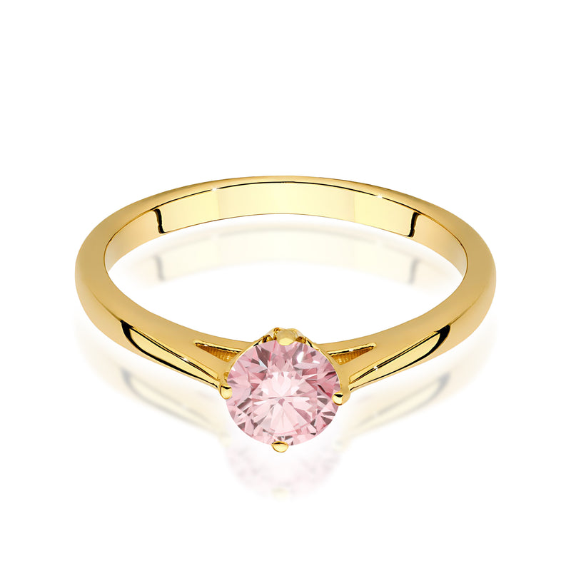 Inel Aur 14K cu Diamant Roz de Laborator 0.50 ct, imaginea 2 din 12