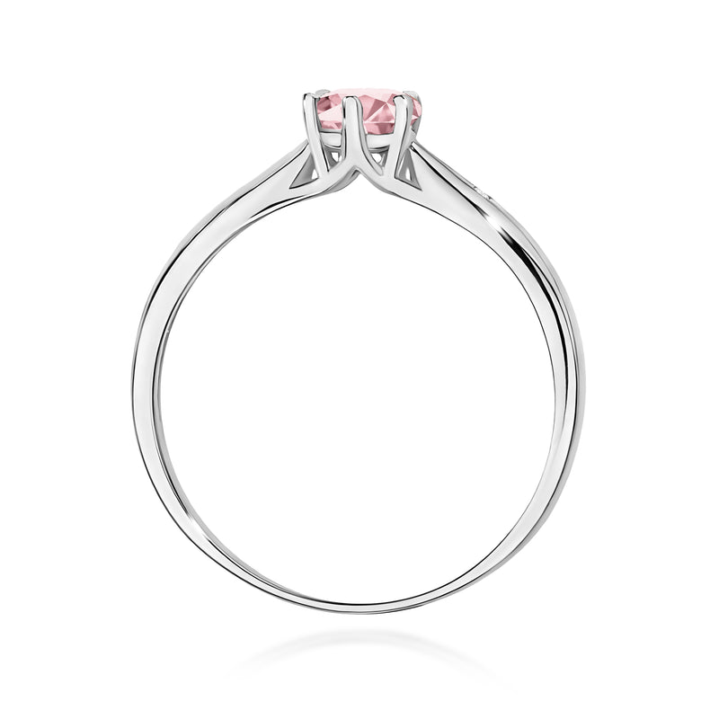 Inel Aur 9K cu Diamante Roz de Laborator 0.51 ct, imaginea 7 din 8