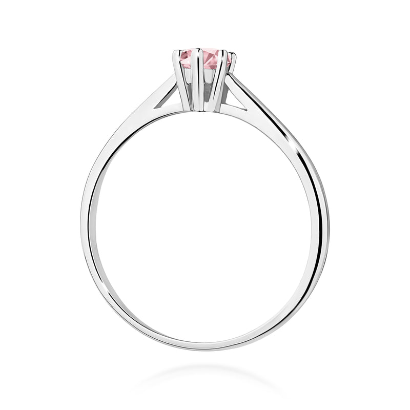Inel Aur 9K cu Diamant Roz de Laborator 0.15 ct, imaginea 7 din 8