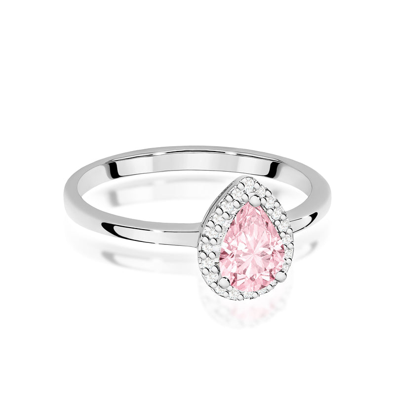 Inel Aur 9K cu Diamante Roz de Laborator 0.60 ct, imaginea 6 din 8