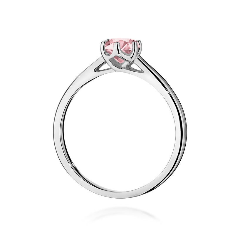 Inel Aur 9K cu Diamant Roz de Laborator 0.50 ct, imaginea 7 din 8