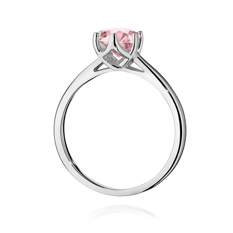 Inel Aur 9K cu Diamant Roz de Laborator 1.00 ct, imaginea 7 din 8