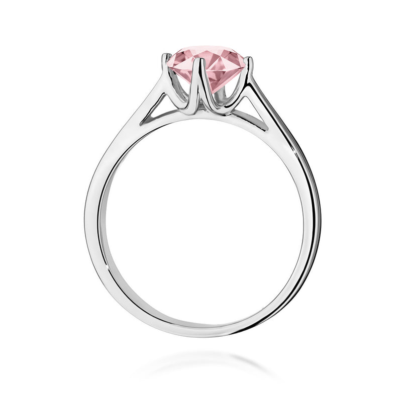 Inel Aur 9K cu Diamant Roz de Laborator 1.00 ct, imaginea 7 din 8