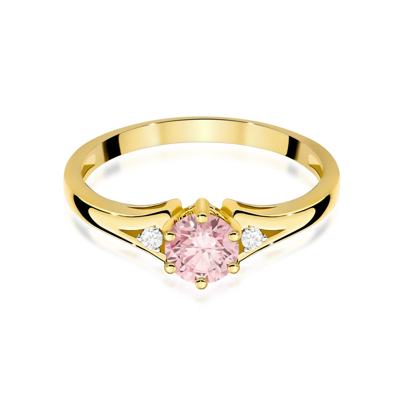 Inel Aur 14K cu Diamante Roz de Laborator 0.53 ct, imaginea 2 din 12