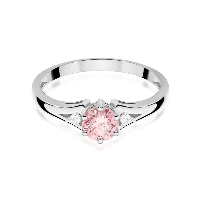 Inel Aur 14K cu Diamante Roz de Laborator 0.53 ct, imaginea 10 din 12