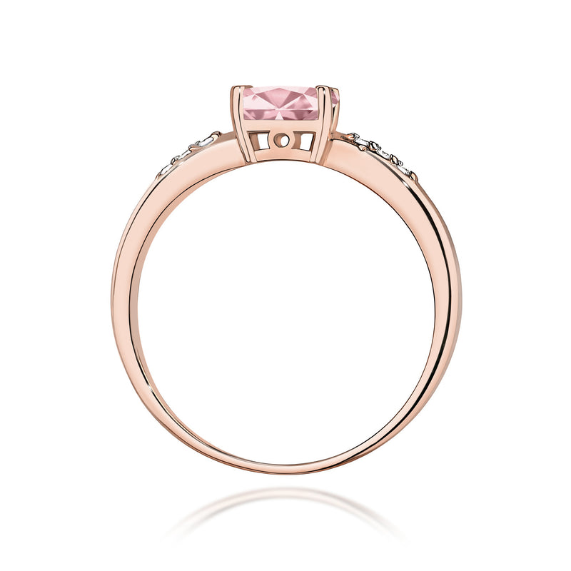 Inel Aur 14K cu Diamante Roz de Laborator 0.53 ct, imaginea 7 din 12