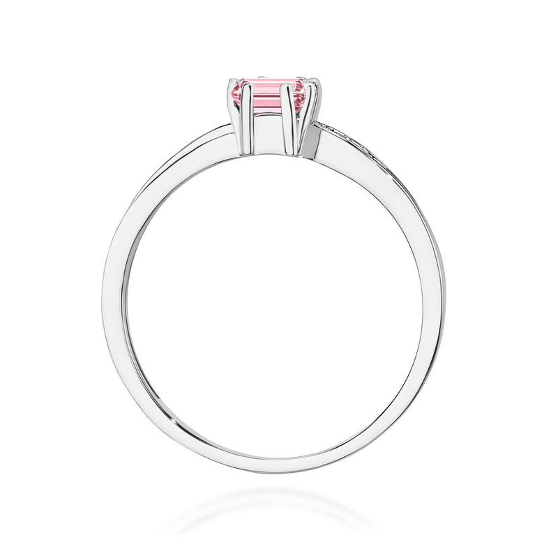 Inel Aur 14K cu Diamante Roz de Laborator 0.53 ct, imaginea 11 din 12