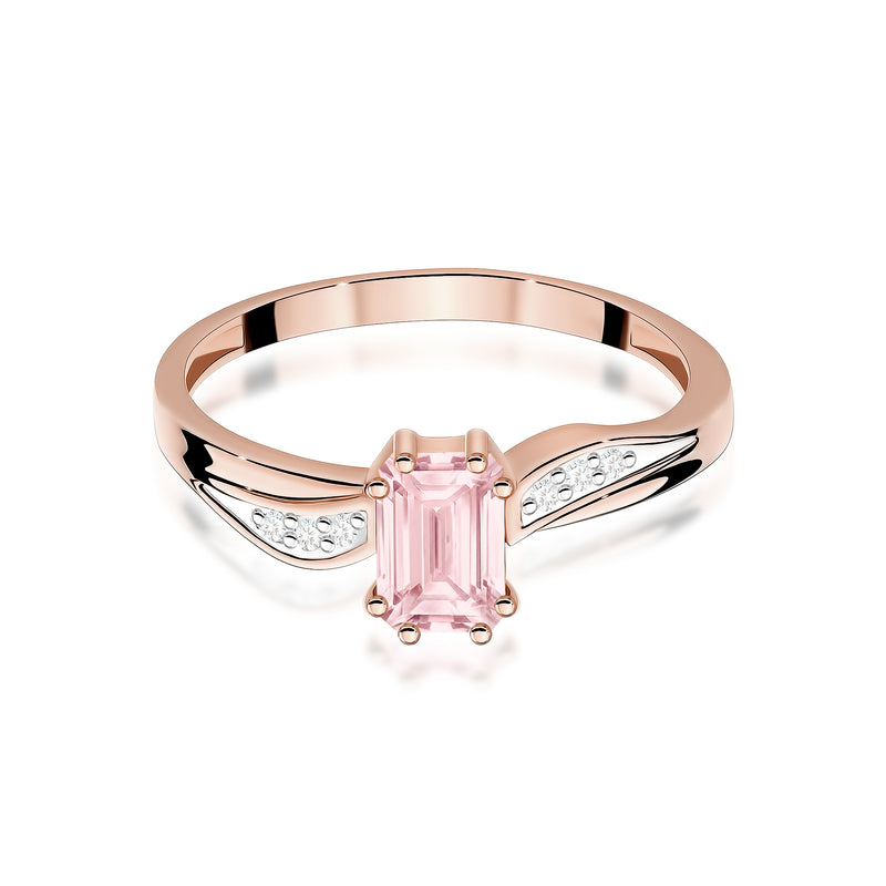 Inel Aur 14K cu Diamante Roz de Laborator 0.53 ct, imaginea 6 din 12