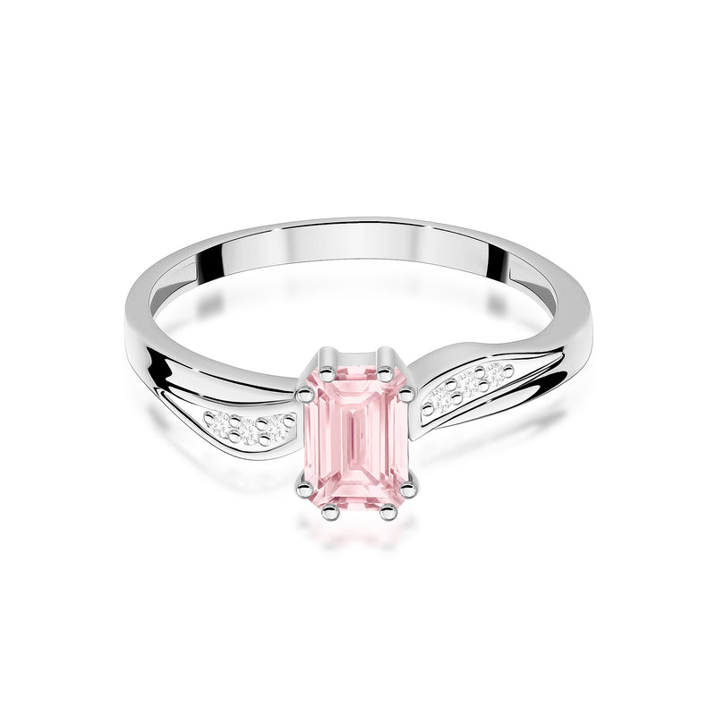 Inel Aur 14K cu Diamante Roz de Laborator 0.53 ct, imaginea 10 din 12