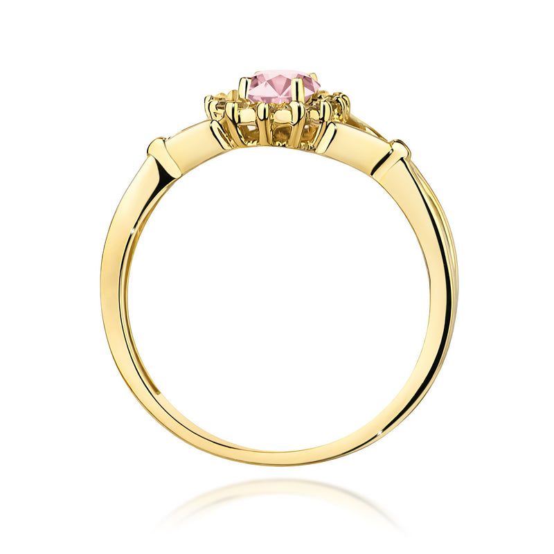 Inel Aur 14K cu Diamante Roz de Laborator 0.62 ct, imaginea 3 din 12
