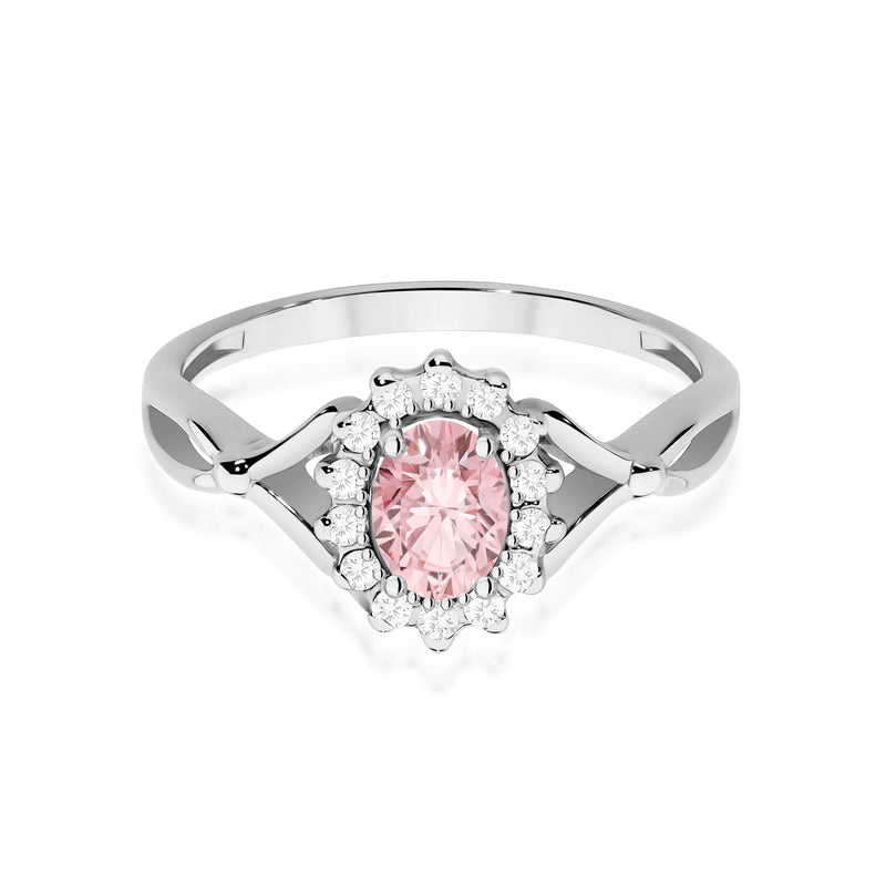 Inel Aur 14K cu Diamante Roz de Laborator 0.62 ct, imaginea 10 din 12