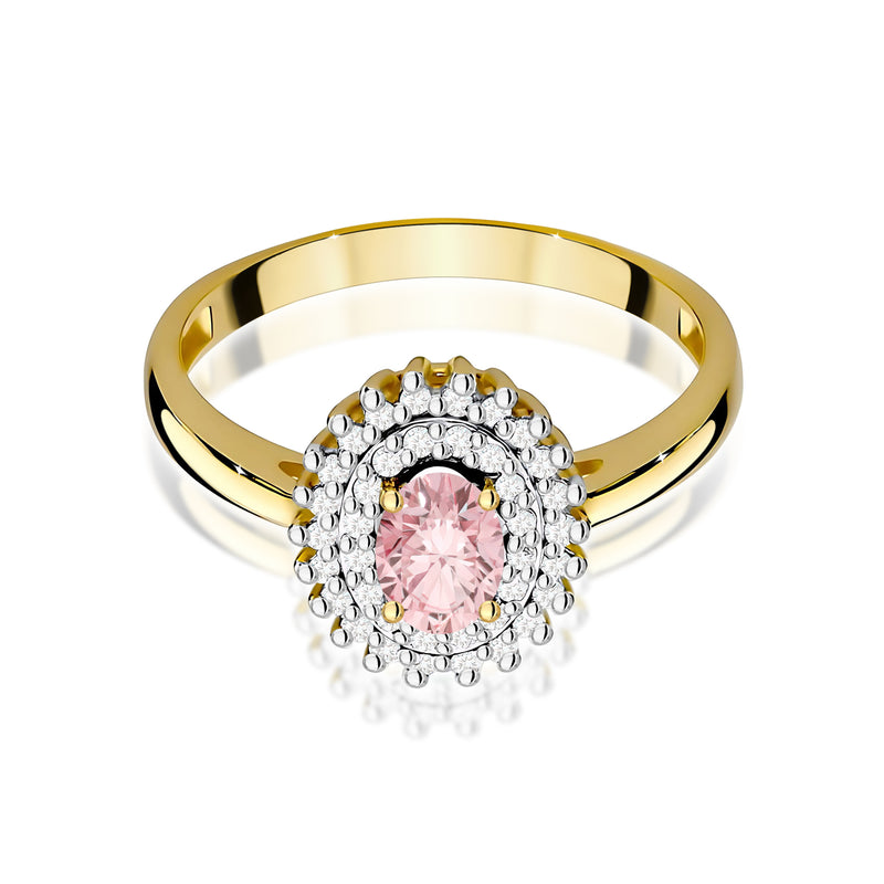 Inel Aur 14K cu Diamante Roz de Laborator 0.70 ct, imaginea 2 din 12