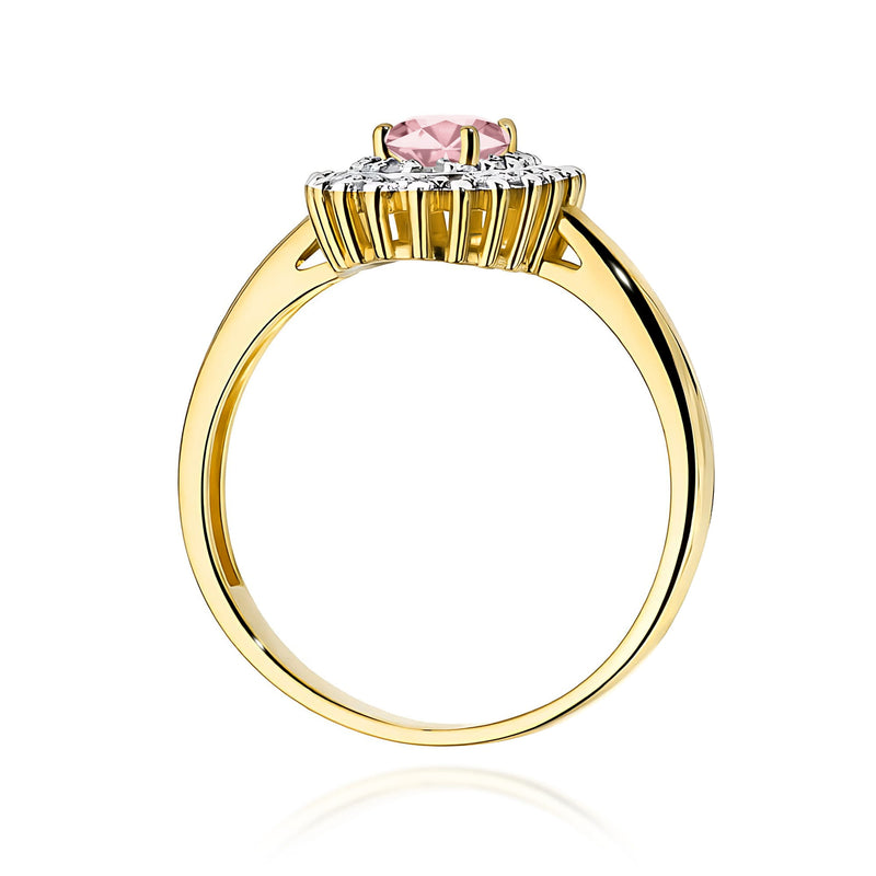 Inel Aur 14K cu Diamante Roz de Laborator 0.70 ct, imaginea 3 din 12