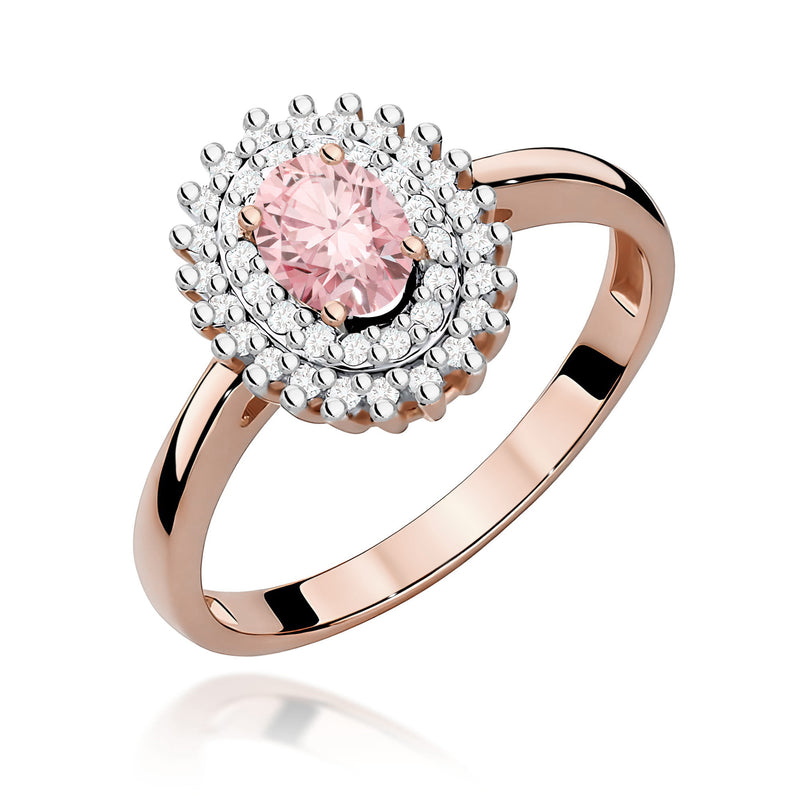 Inel Aur 14K cu Diamante Roz de Laborator 0.70 ct, imaginea 5 din 12