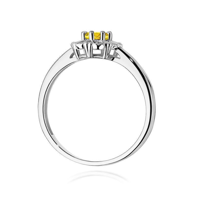 Inel Aur 14K cu Diamante Galbene de Laborator 0.57 ct, imaginea 11 din 12