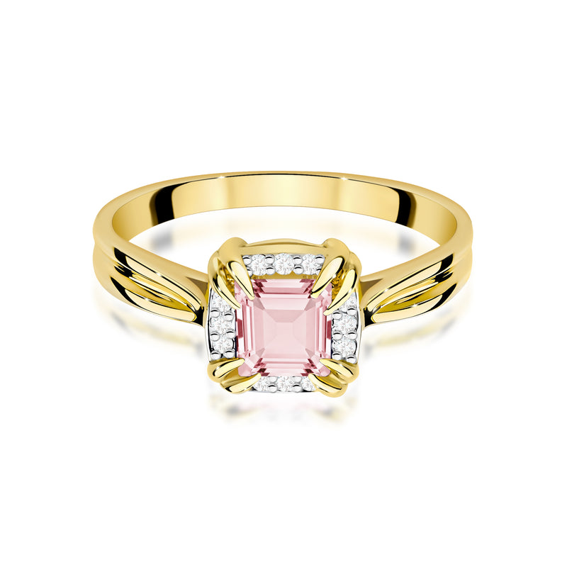 Inel Aur 14K cu Diamante Roz de Laborator 0.56 ct, imaginea 2 din 12