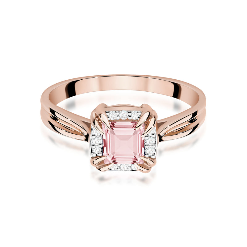 Inel Aur 14K cu Diamante Roz de Laborator 0.56 ct, imaginea 6 din 12