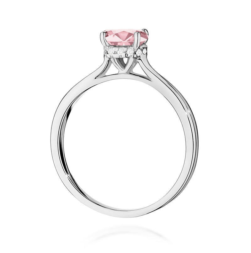 Inel Aur 14K cu Diamante Roz de Laborator 1.07 ct, imaginea 11 din 12