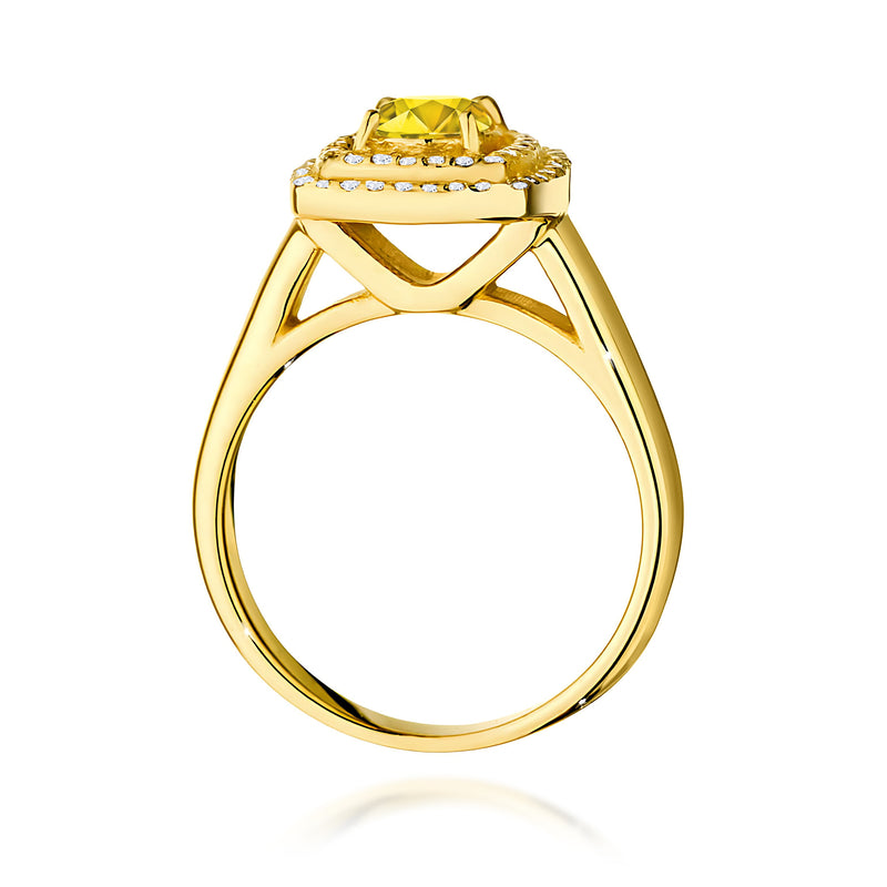 Inel Aur 14K cu Diamante Roz de Laborator 0.78 ct, imaginea 3 din 12