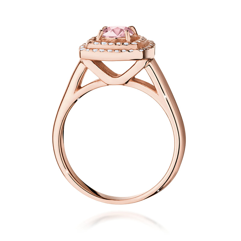 Inel Aur 14K cu Diamante Roz de Laborator 0.78 ct, imaginea 7 din 12