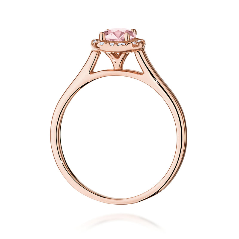 Inel Aur 14K cu Diamante Roz de Laborator 0.62 ct, imaginea 7 din 12