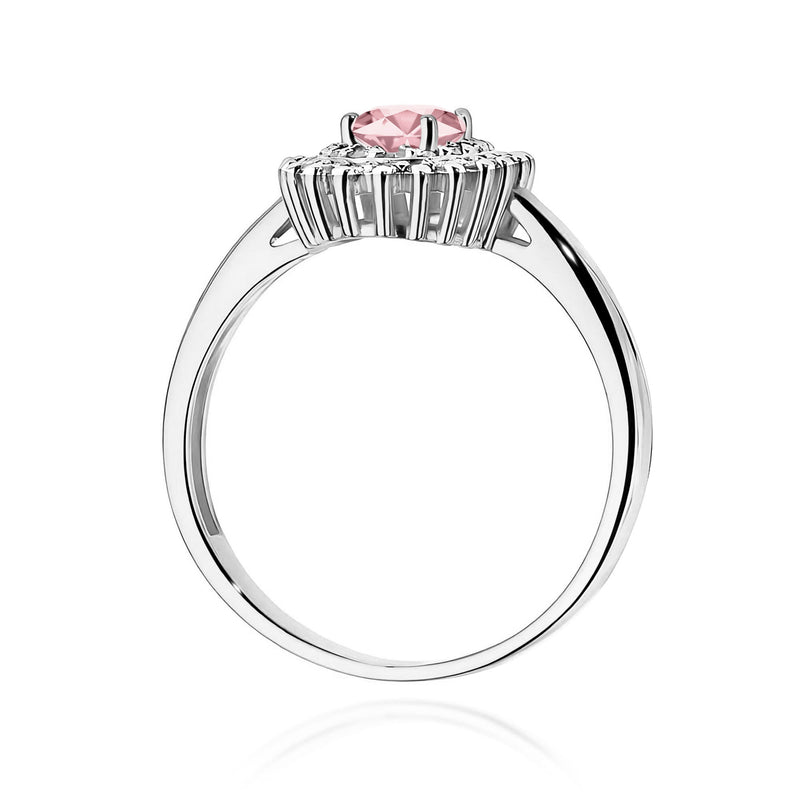 Inel Aur 9K cu Diamante Roz de Laborator 0.70 ct, imaginea 7 din 8