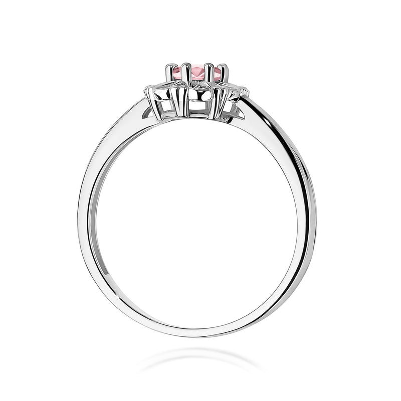 Inel Aur 9K cu Diamante Roz de Laborator 0.57 ct, imaginea 7 din 8