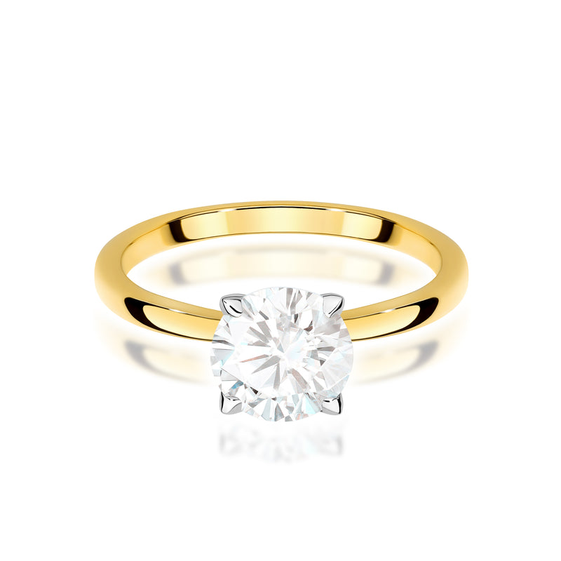 Inel Aur 14K cu Diamant Natural 1.00 ct, imaginea 2 din 9