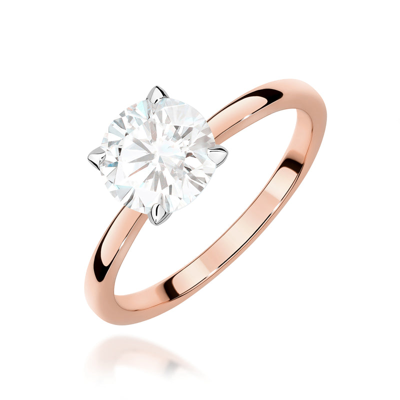 Inel Aur 14K cu Diamant Natural 1.00 ct, imaginea 4 din 9