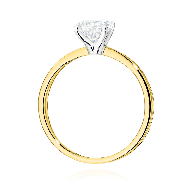 Inel Aur 14K cu Diamant Natural 1.00 ct, imaginea 3 din 9