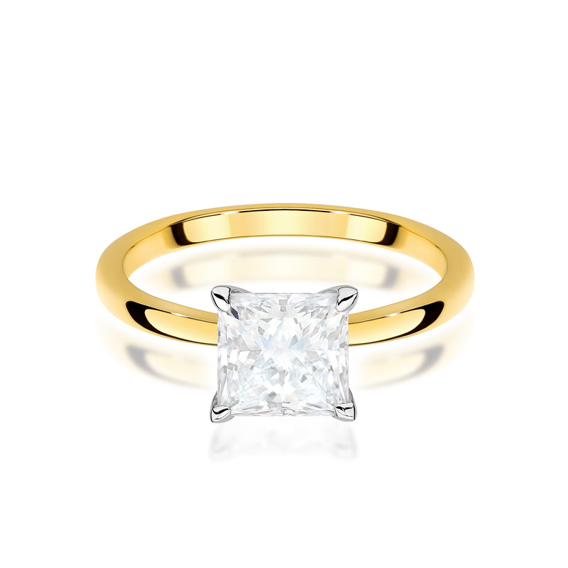 Inel Aur 14K cu Diamant Natural 1.00 ct, imaginea 2 din 9