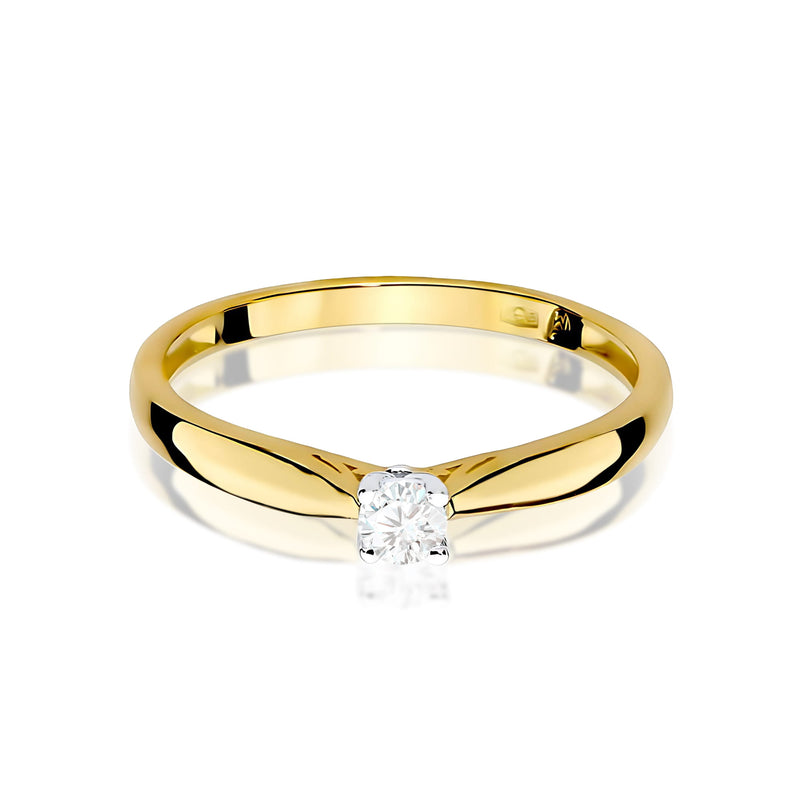 Inel Aur 14K cu Diamant de Laborator 0.10 ct, imaginea 2 din 12