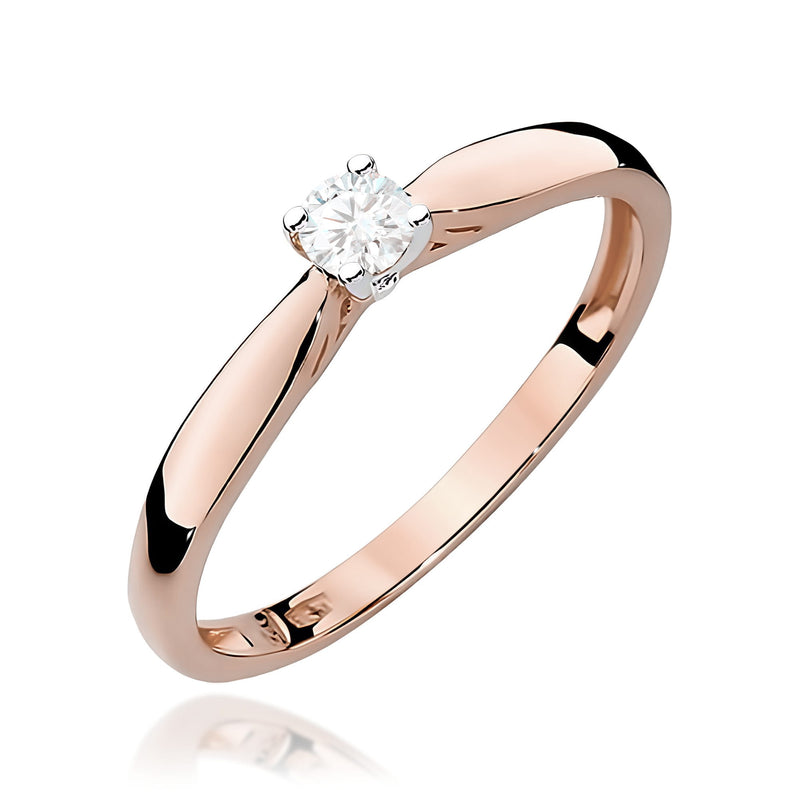 Inel Aur 14K cu Diamant de Laborator 0.10 ct, imaginea 5 din 12