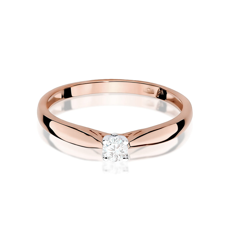 Inel Aur 14K cu Diamant de Laborator 0.10 ct, imaginea 6 din 12