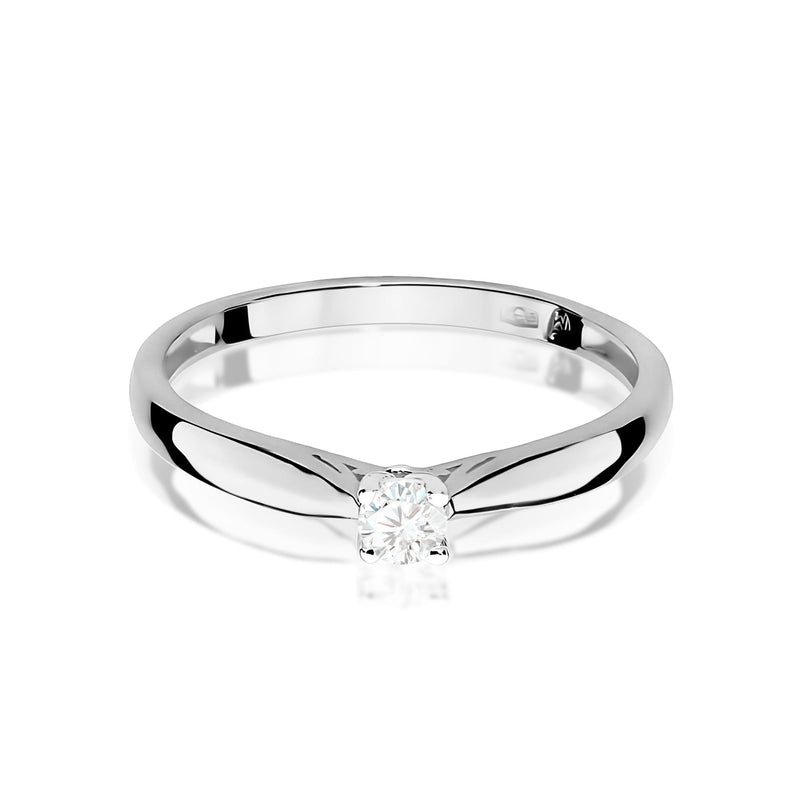 Inel Aur 9K cu Diamant de Laborator 0.10 ct, imaginea 6 din 8