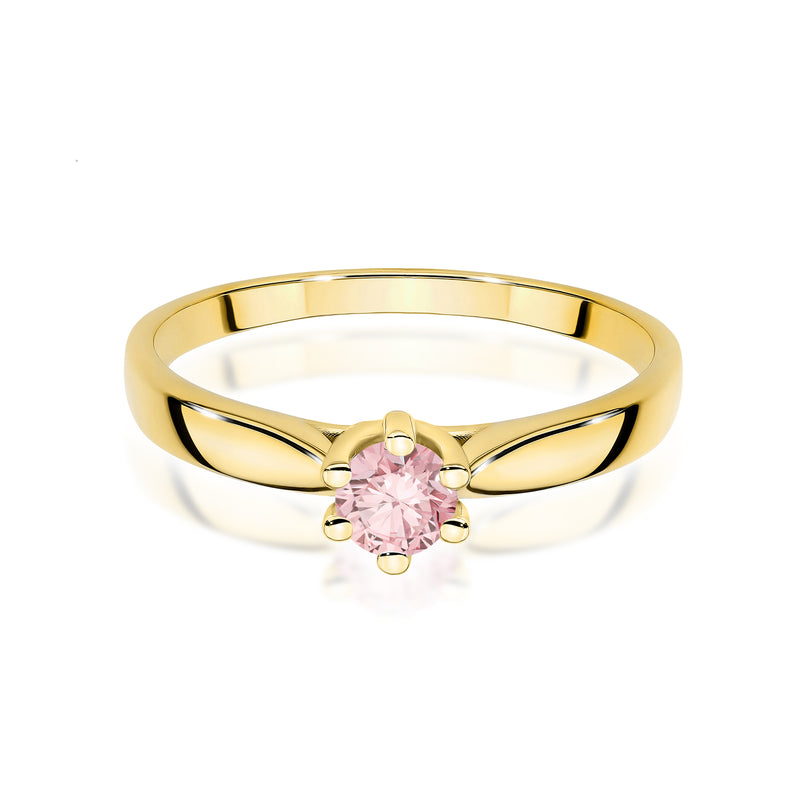 Inel Aur 14K cu Diamant Roz de Laborator 0.30 ct, imaginea 2 din 12