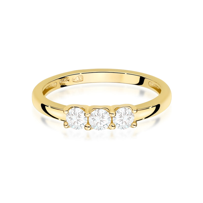 Inel Aur 14K cu Diamante Naturale 0.30 ct, imaginea 2 din 12