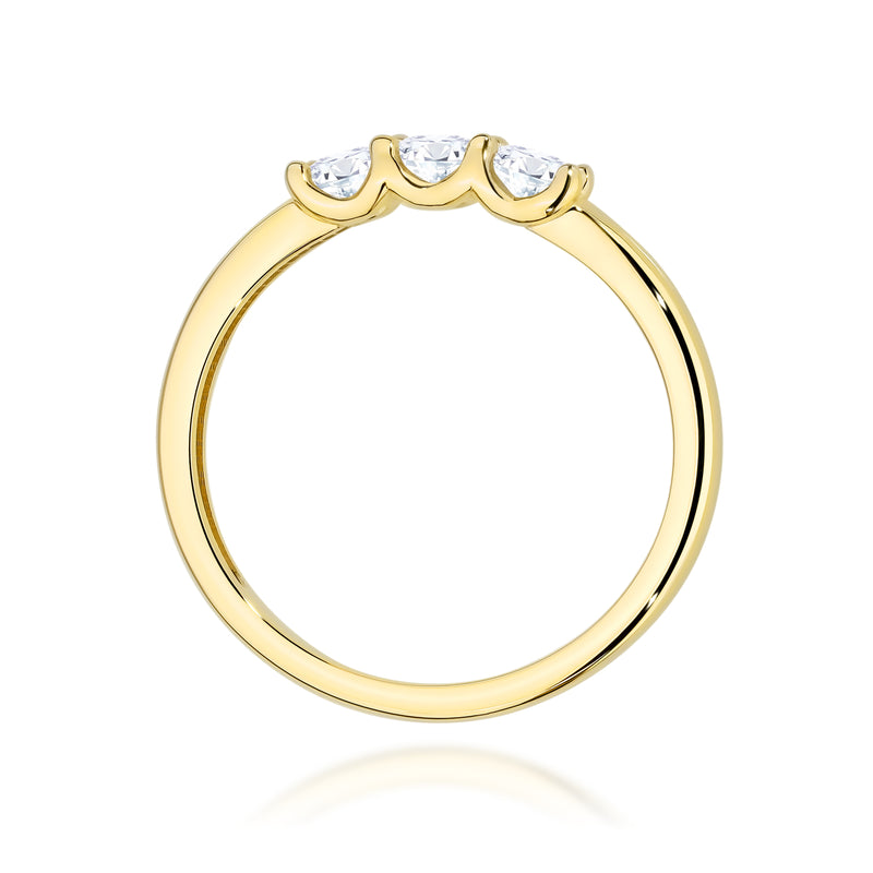 Inel Aur 14K cu Diamante Naturale 0.30 ct, imaginea 3 din 12