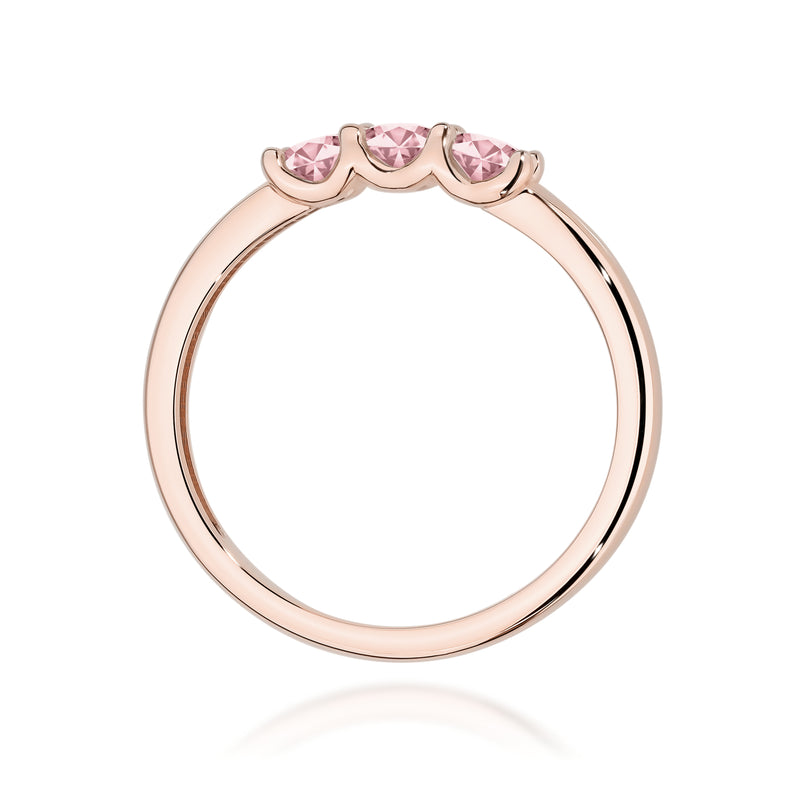 Inel Aur 14K cu Diamante Roz de Laborator 0.30 ct, imaginea 7 din 12