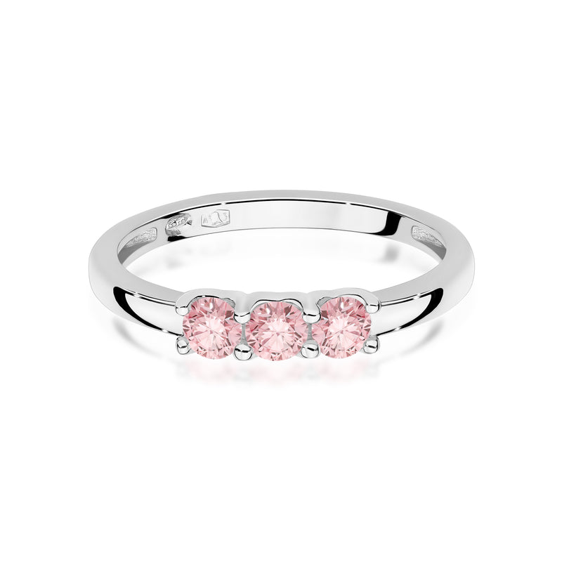Inel Aur 14K cu Diamante Roz de Laborator 0.30 ct, imaginea 10 din 12