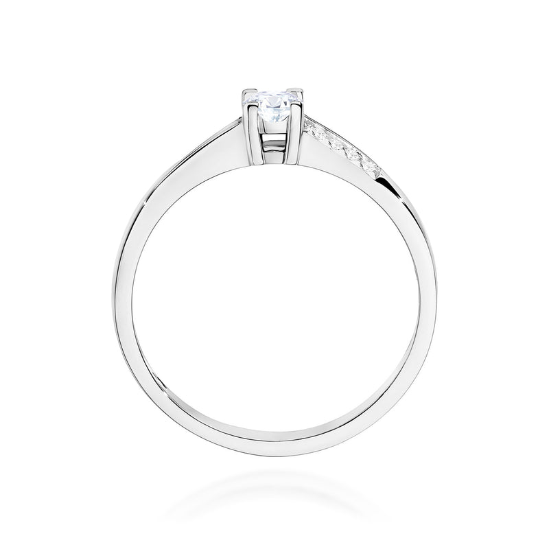 Inel Aur 14K cu Diamante de Laborator 0.19 ct, imaginea 11 din 12