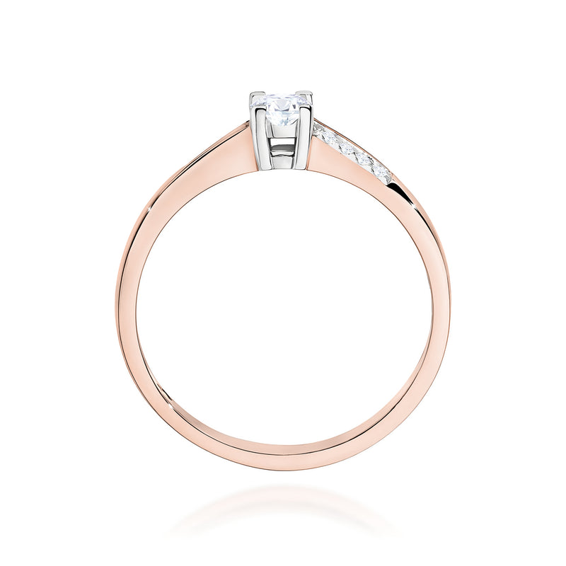 Inel Aur 14K cu Diamante de Laborator 0.19 ct, imaginea 7 din 12