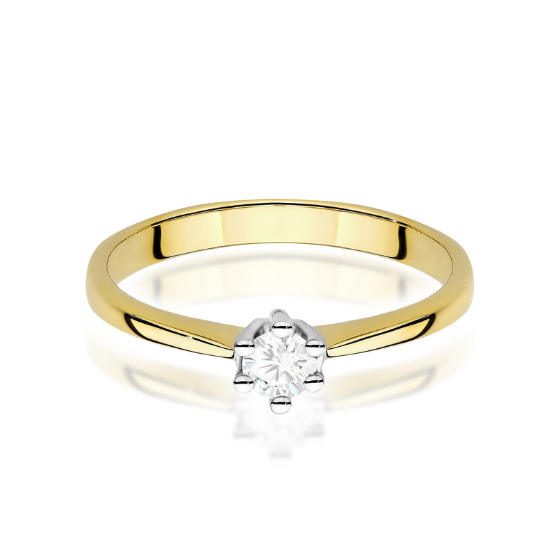 Inel Aur 14K cu Diamant de Laborator 0.20 ct, imaginea 2 din 12
