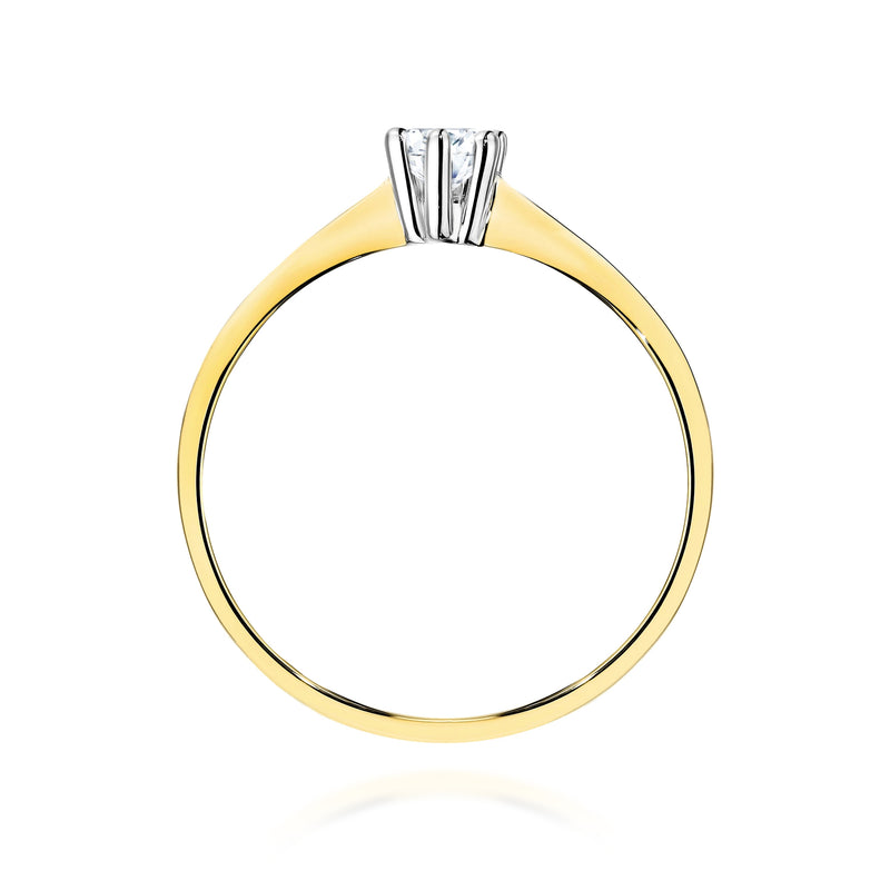 Inel Aur 14K cu Diamant de Laborator 0.20 ct, imaginea 3 din 12