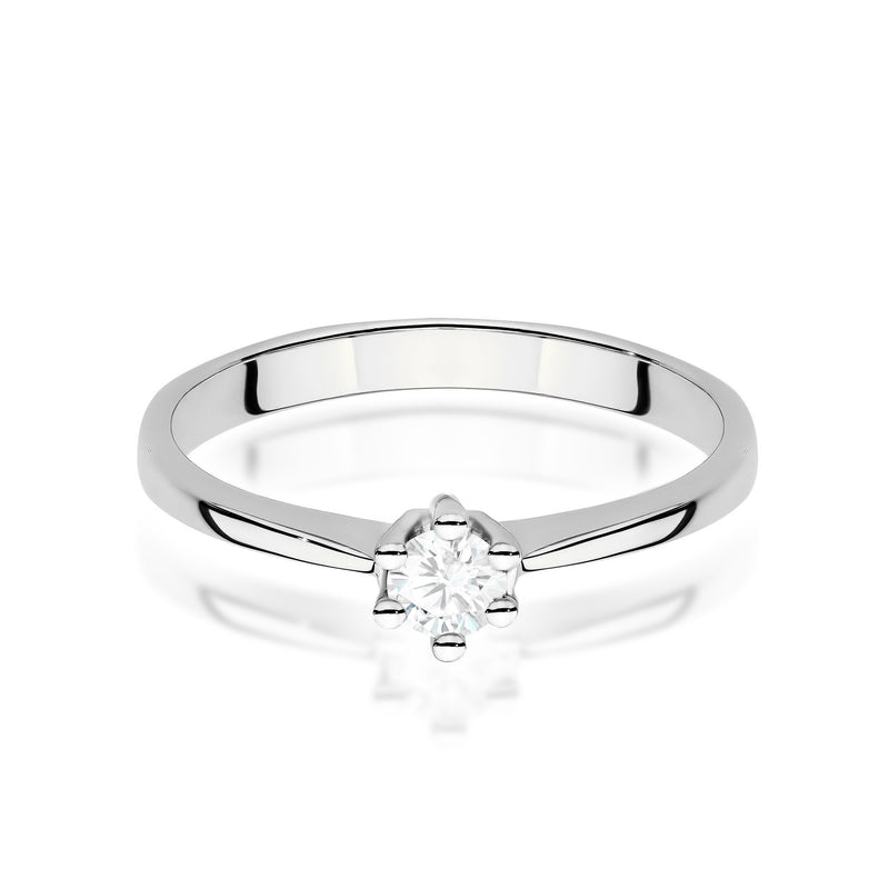 Inel Aur 14K cu Diamant de Laborator 0.20 ct, imaginea 10 din 12