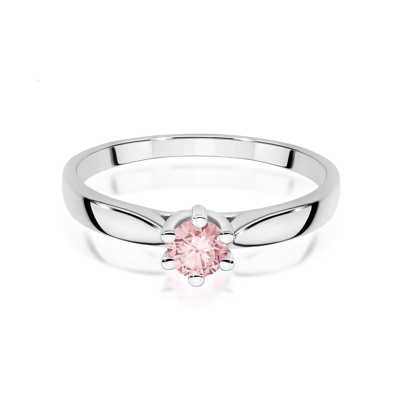 Inel Aur 9K cu Diamant Roz de Laborator 0.30 ct, imaginea 6 din 8