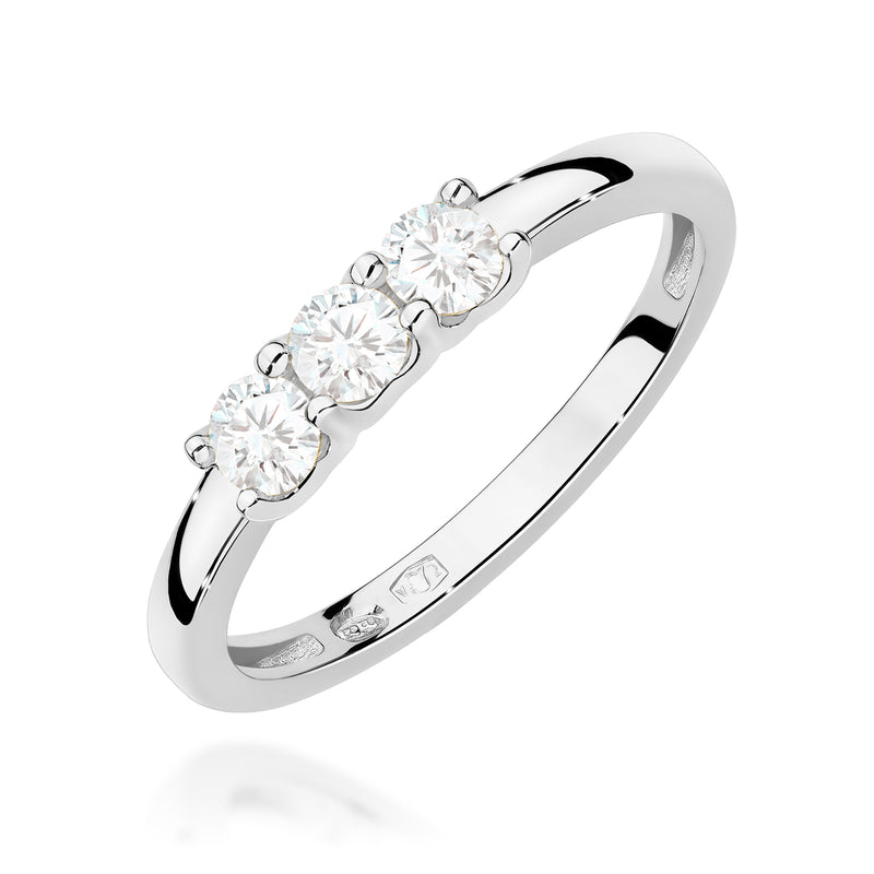 Inel Aur 9K cu Diamante Naturale 0.30 ct, imaginea 5 din 8