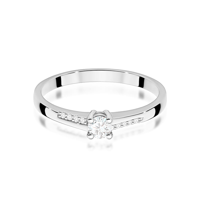 Inel Aur 9K cu Diamante de Laborator 0.19 ct, imaginea 6 din 8